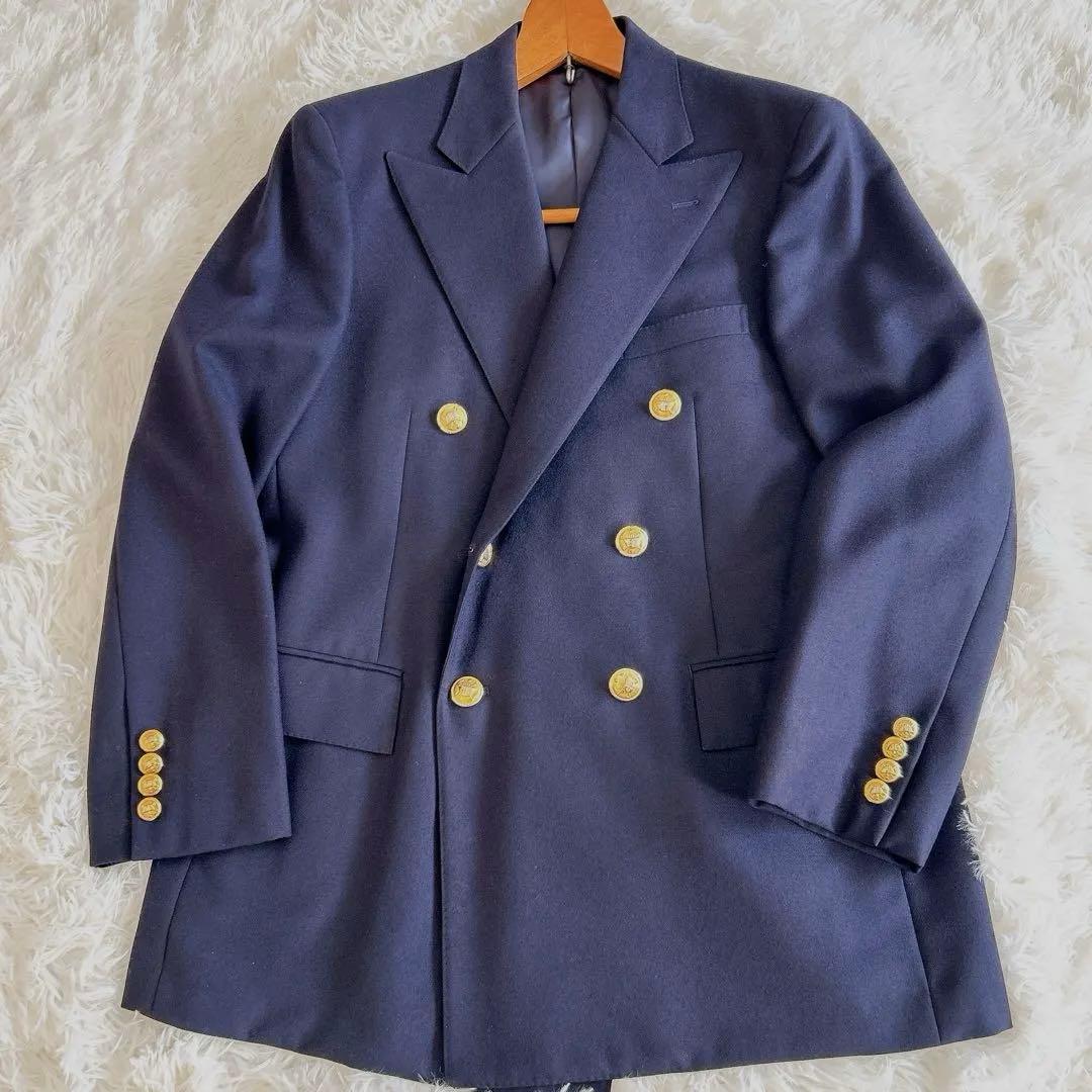 POLO RALPH LAUREN 紺ブレザー ダブル 金ボタン メンズ