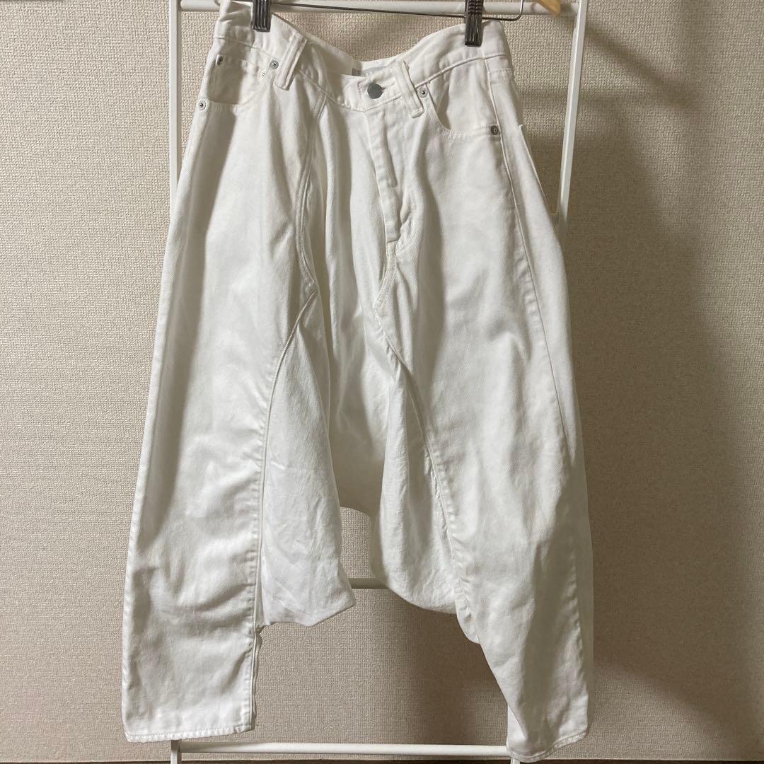 コムデギャルソンGANRYU ホワイトデニムサルエルS