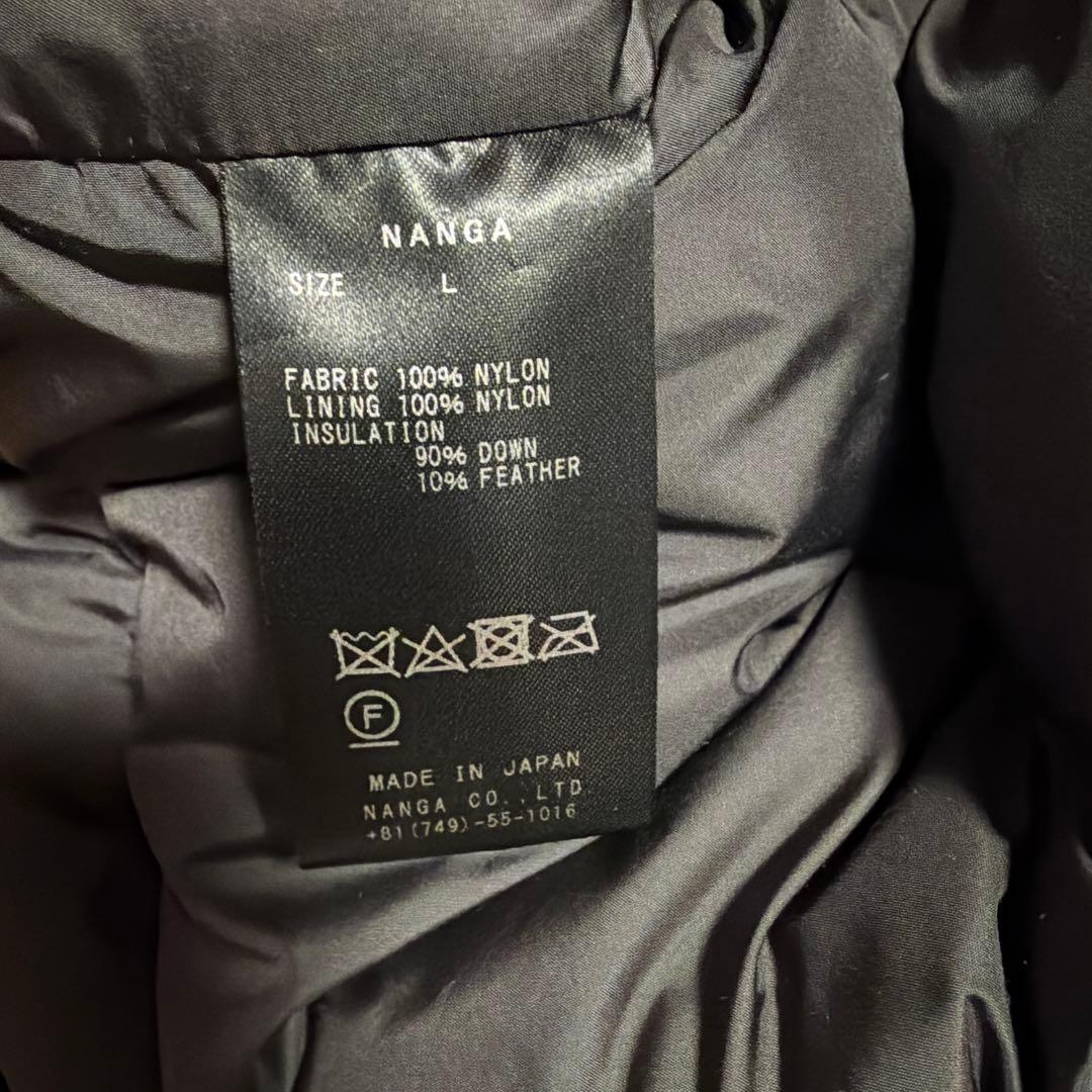 NANGA ブラック ダウンジャケット L