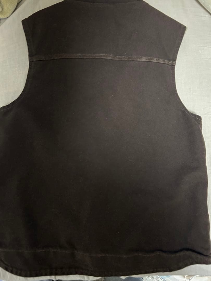 Carhartt ダークブラウン ベスト　made in Mexico USA製