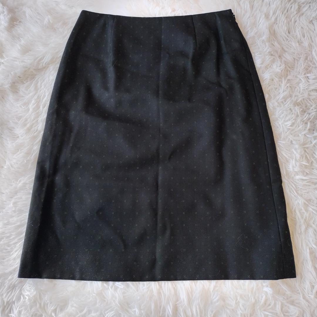 美品☆ポールスミス セットアップ スカートスーツ ブラック マルチカラー 本 L