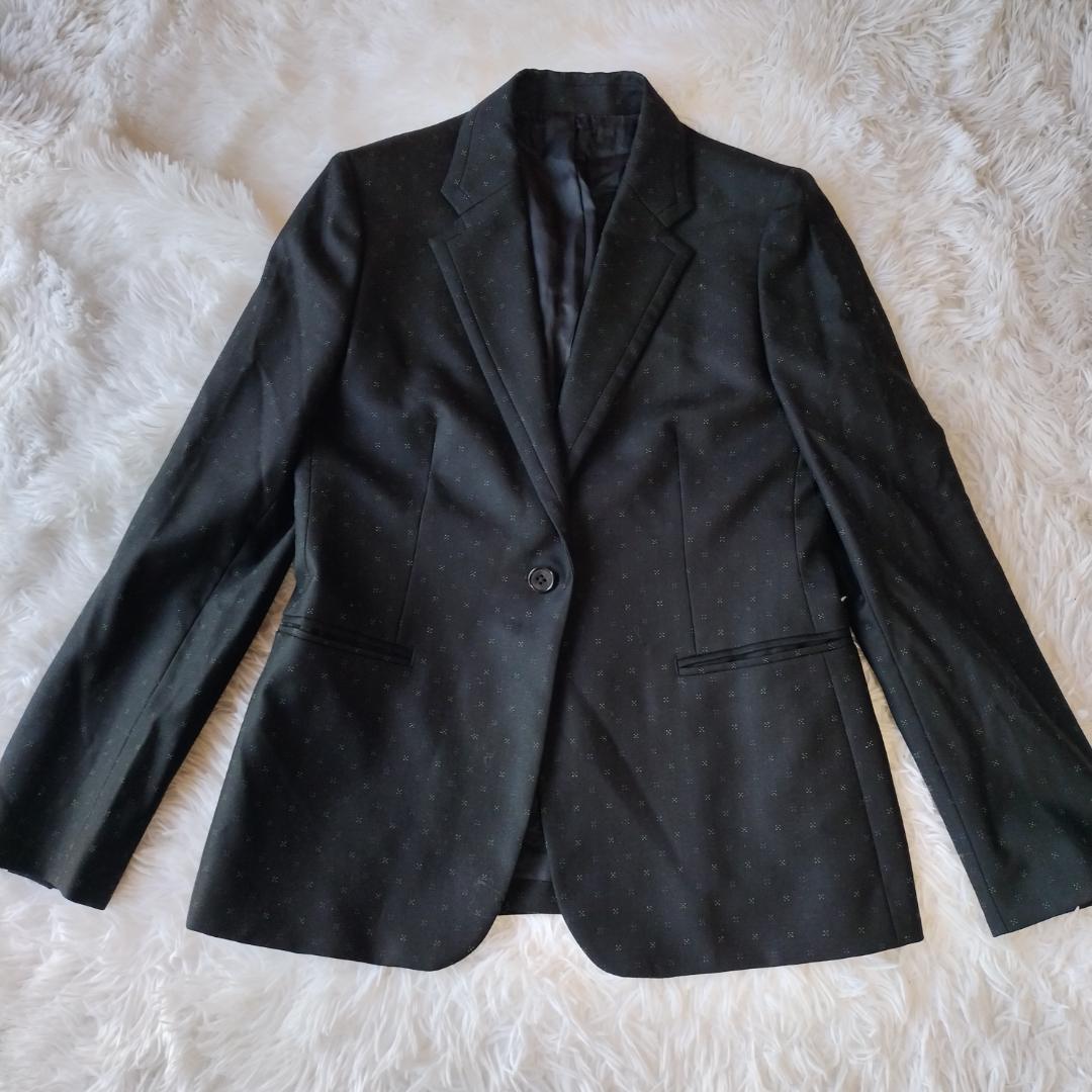 美品☆ポールスミス セットアップ スカートスーツ ブラック マルチカラー 本 L