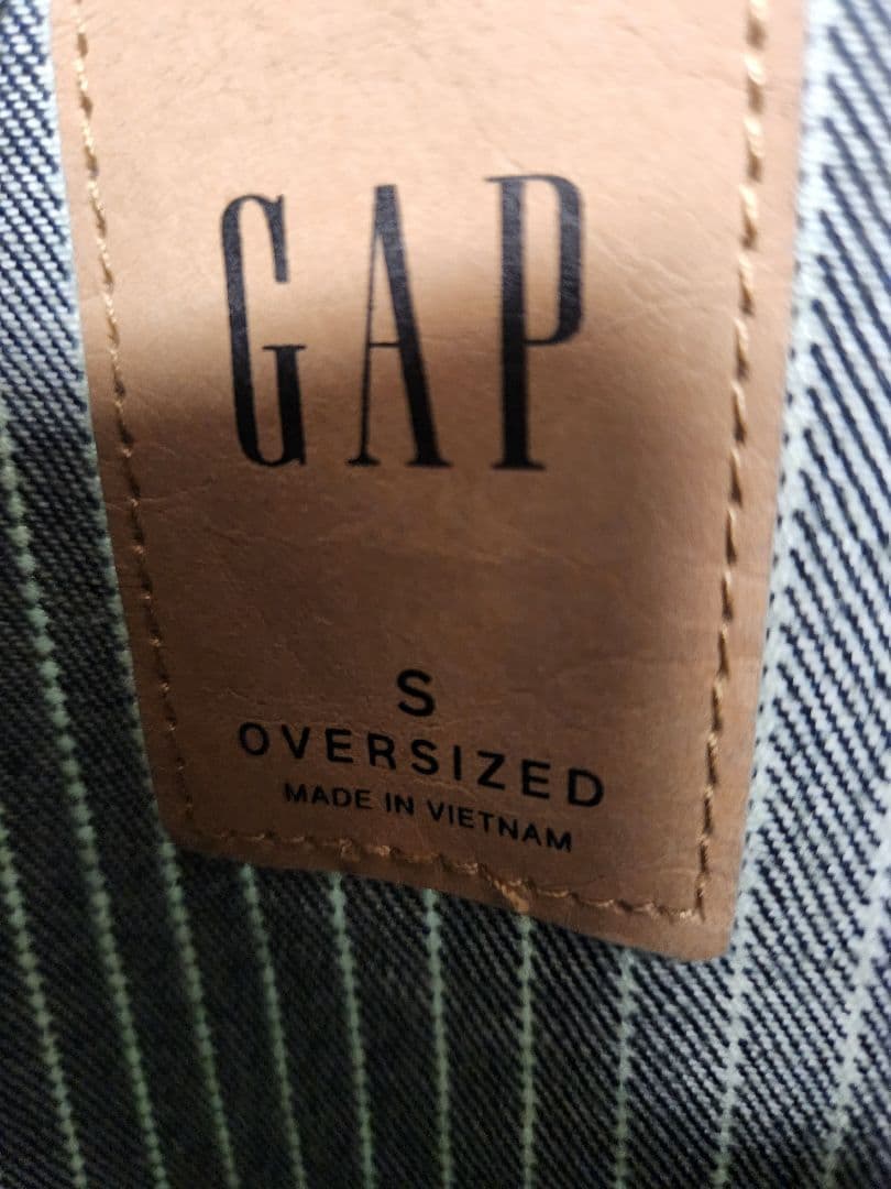 GAP ストライプ デニム カバーオール