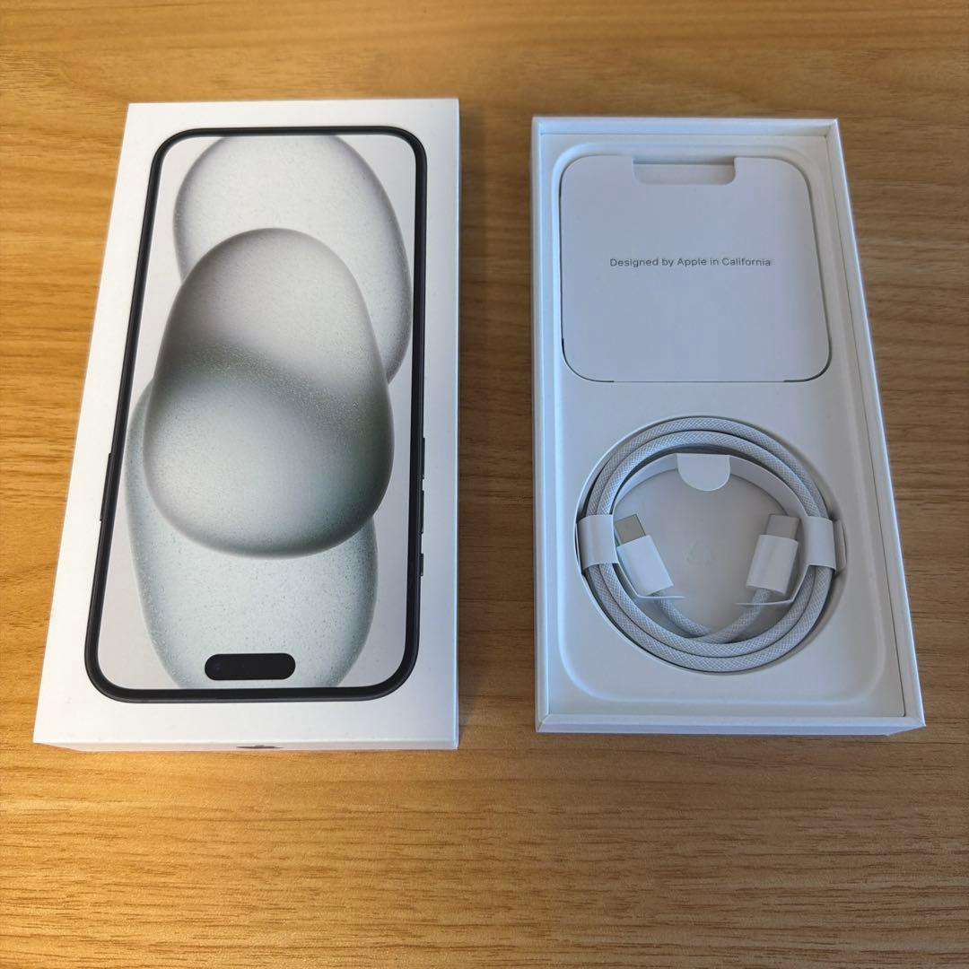 Apple iPhone 15 Plus ブラック 本体 充電ケーブル付き
