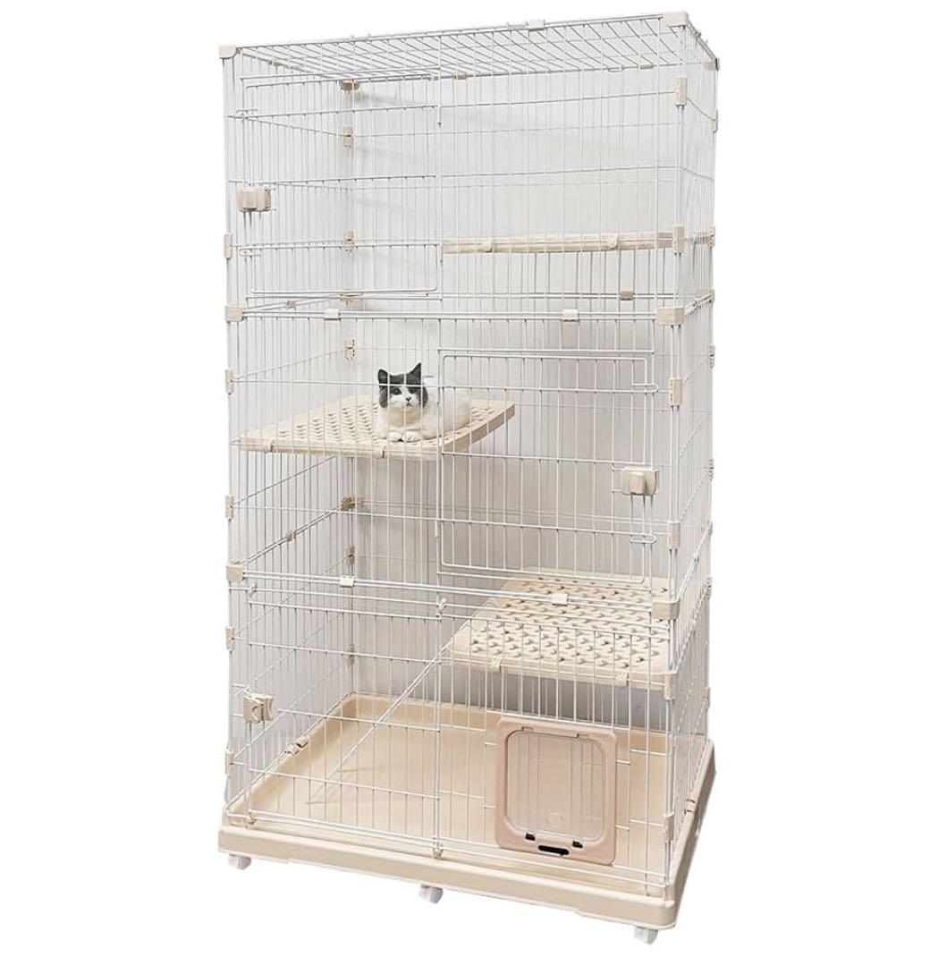 RAKU 猫 ケージ キャスター付