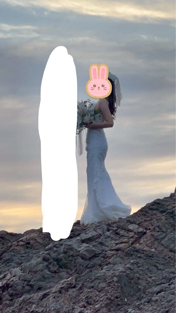 B'sweet レースバック ウェディングドレス　結婚式前撮りフォトウエディング