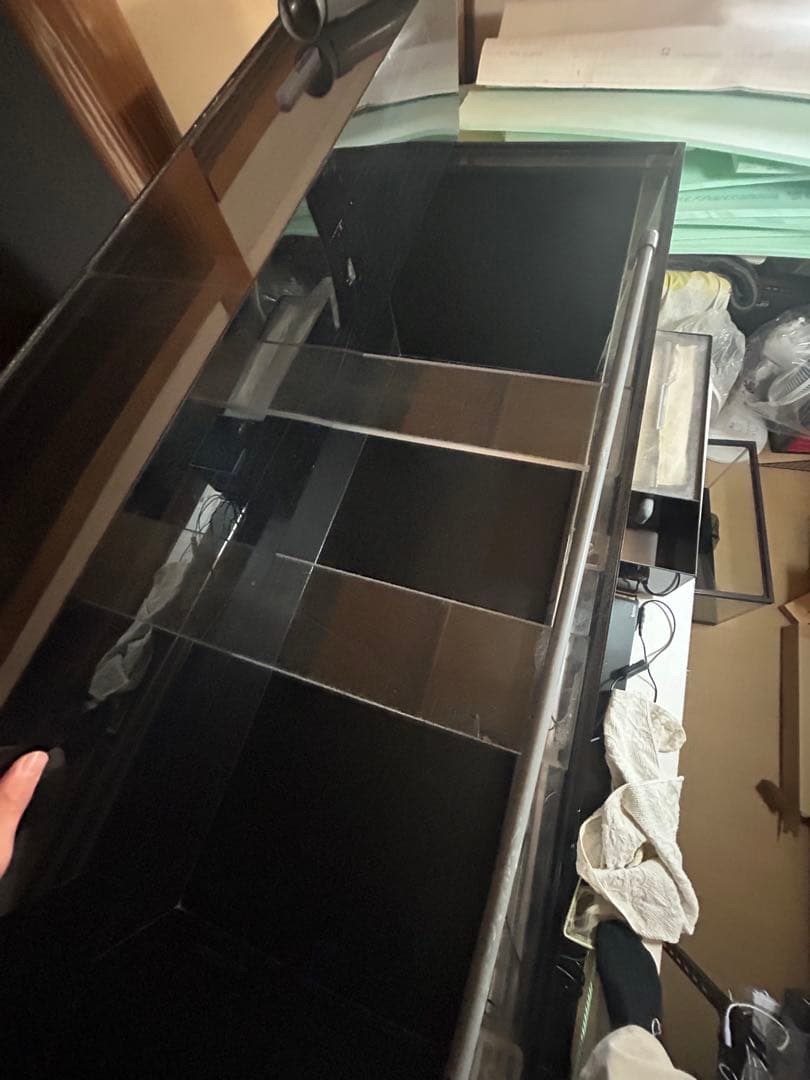 1500×600×550 アクリル水槽 上部フィルターセット蓋付き