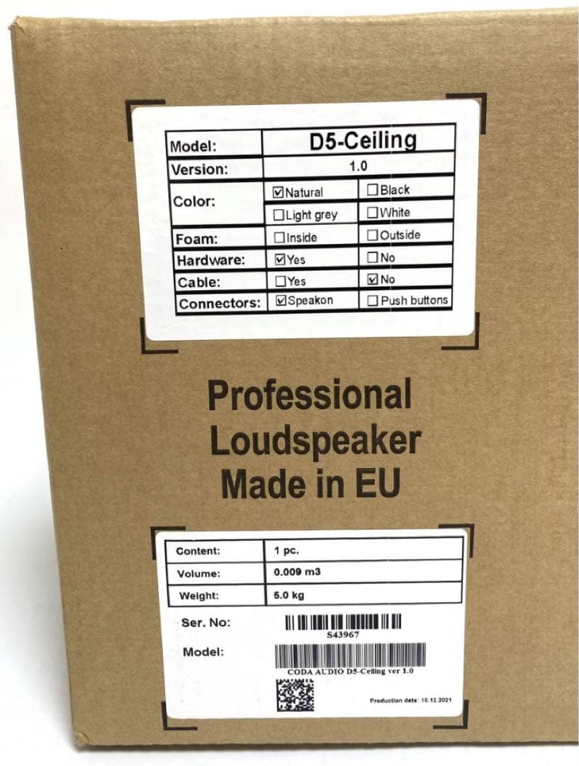 新品 CODA AUDIO D5-Ceiling 天井埋め込みスピーカー