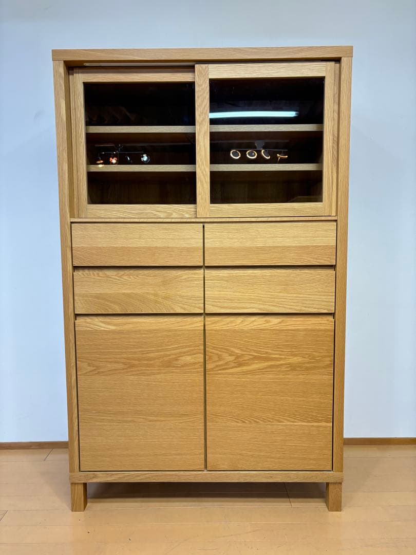 高野木工　CANO カノ　ホワイトオーク　IDC キャビネット　食器棚