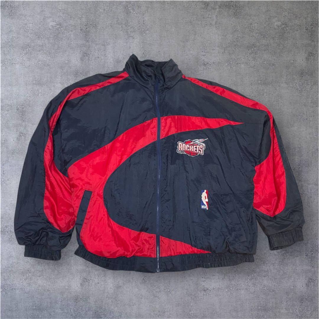 90s NBA vintage ナイロンジャケット　rockets
