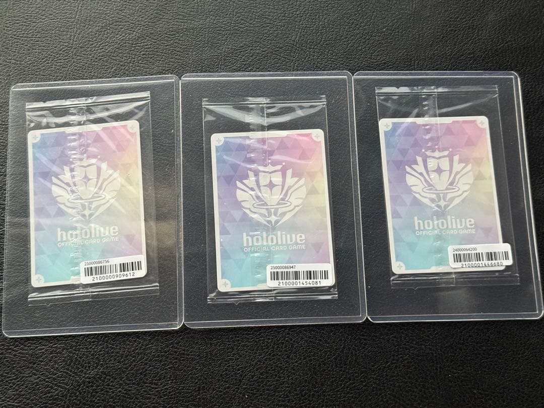 ホロライブ オフィシャルカードゲーム　誕生日プロモ　おかゆ　こより　さくらみこ