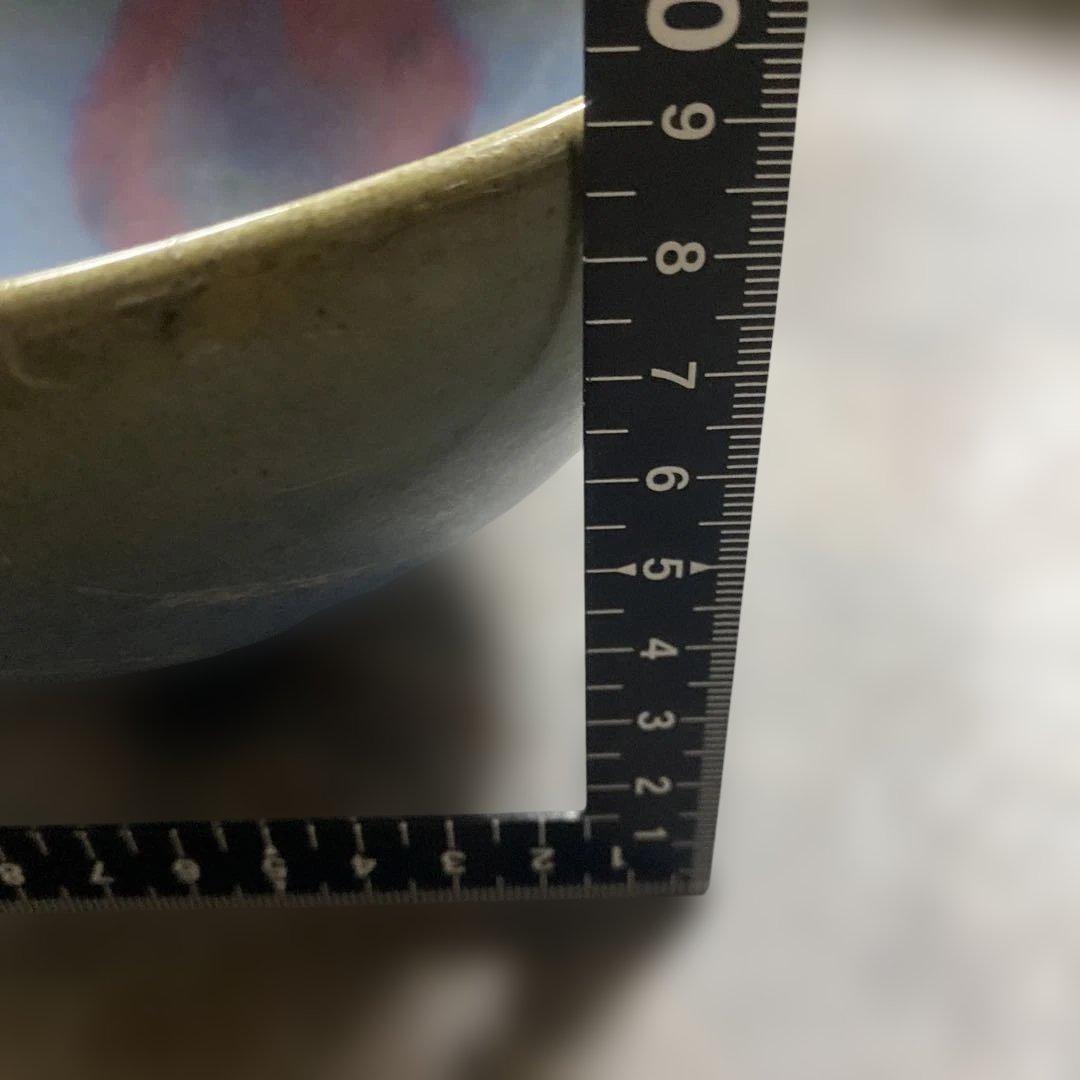 中国　藍釉　鉢　ボウル　窯変釉　美術　工芸品約高さ9cm 径17cm
