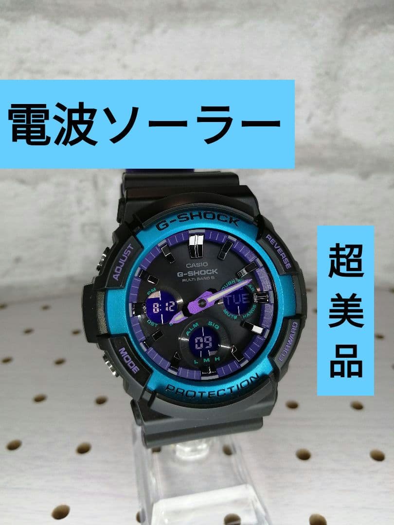カシオ　G-shock GAW-100BL 洗浄済み　超美品