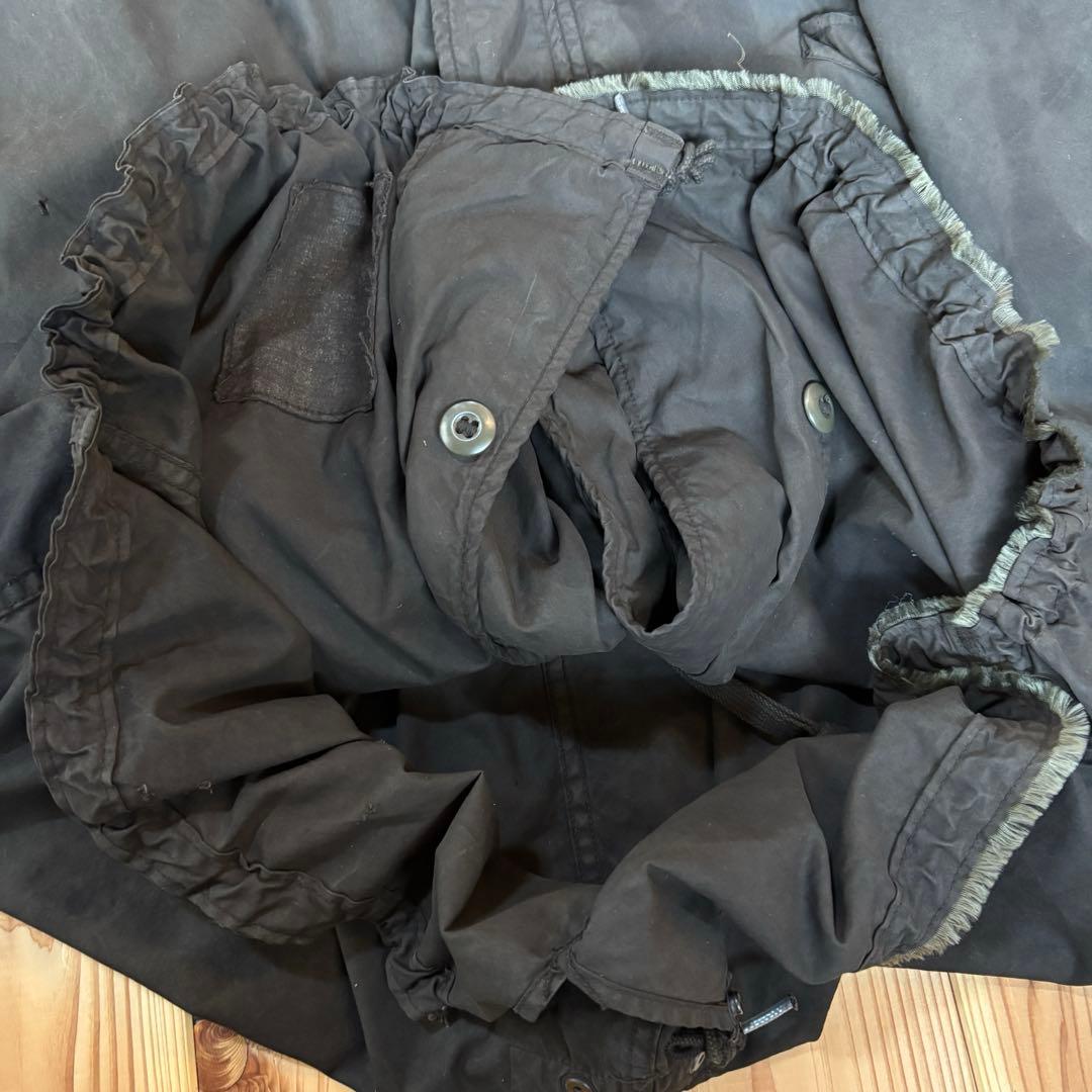 M-65 フィッシュテール 実物 奄美大島泥染め two face アルミジップ