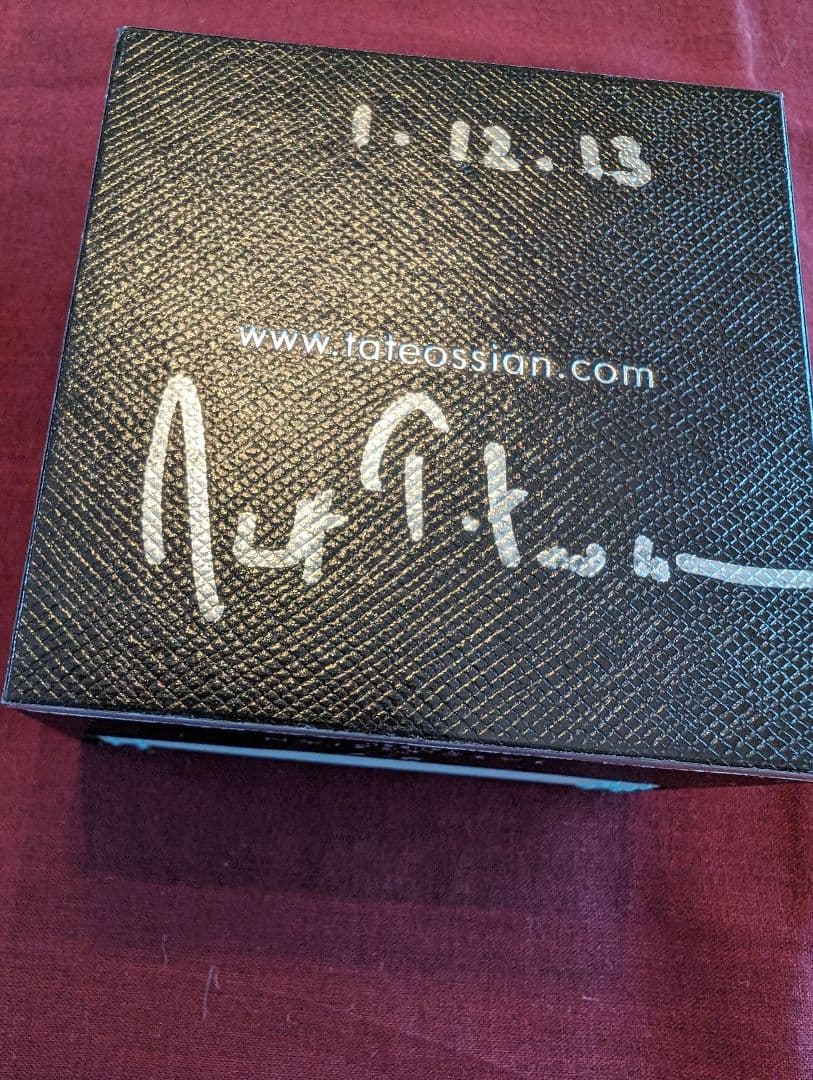 新品　タテオシアンのタイバー　タイピン　タテオシアン氏の直筆サインボックス入り