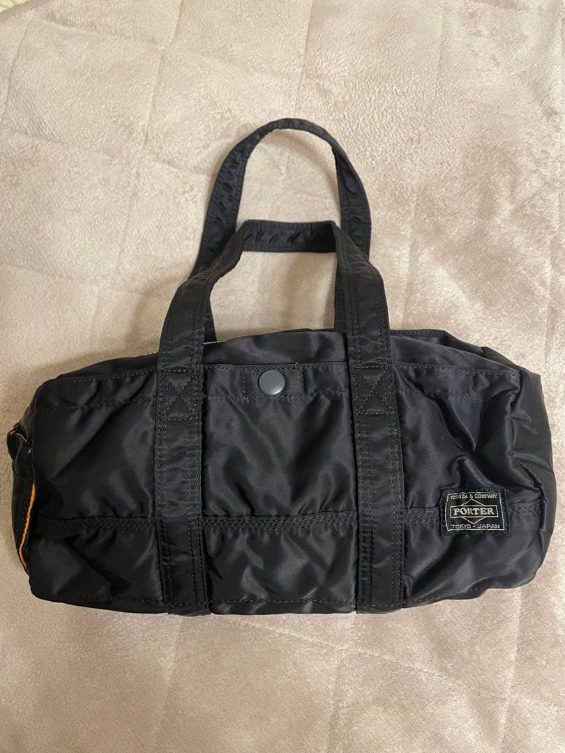 PORTER タンカーブラック ドラムバッグS ミニボストンバッグ