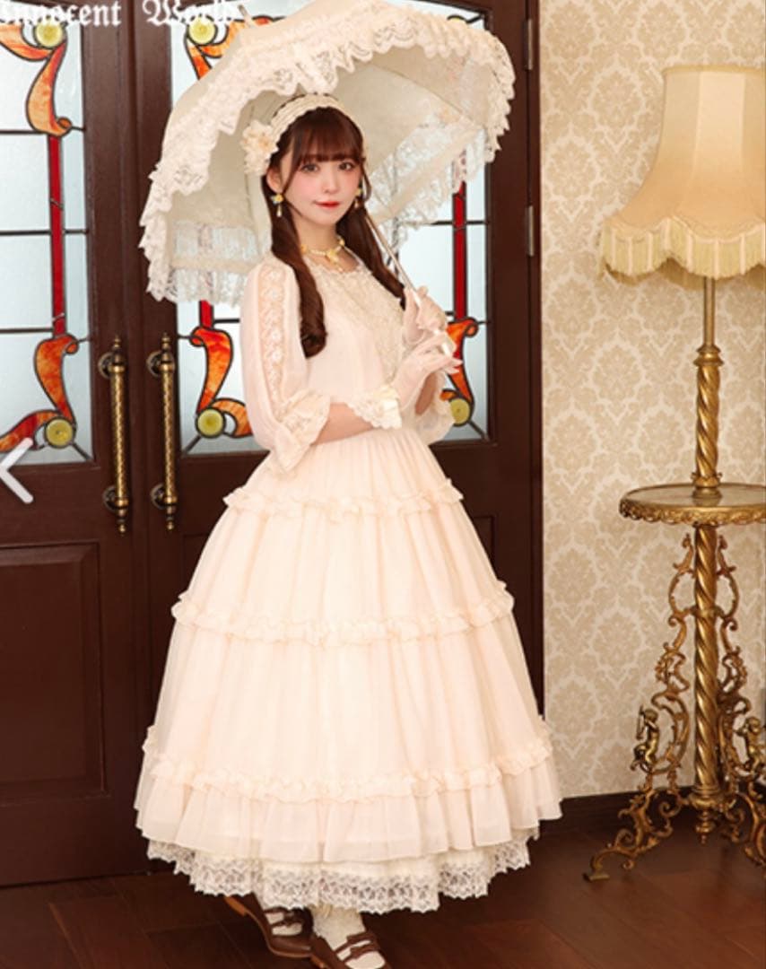 【タグ付き】Innocent World ベルフルールアンブレラ 日傘 晴雨兼用