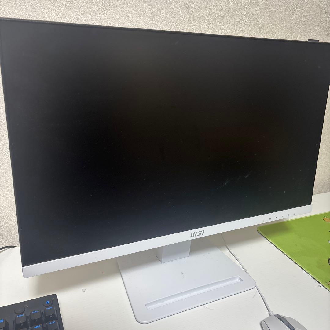 MSI ホワイト モニター 大画面