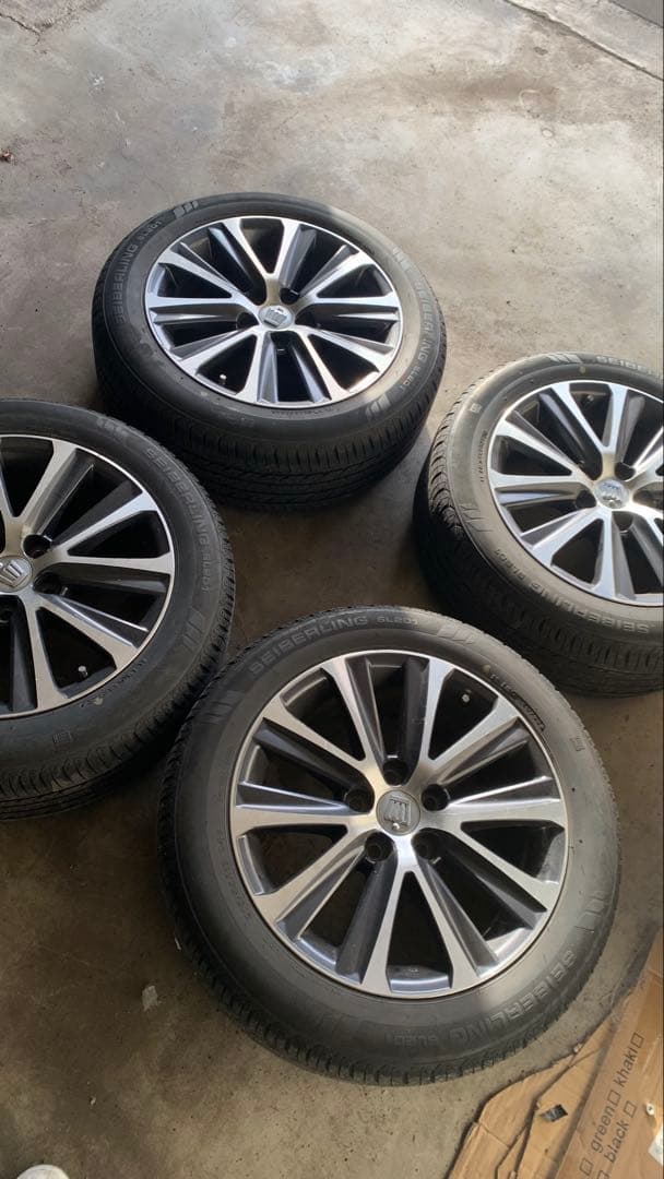 21クラウン純正ホイールメッキ17インチ ホイールセット早い者勝ち