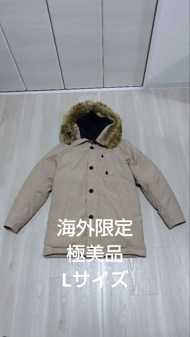 ■値下げ■【海外限定・極美品】ノースフェイス ダウンジャケット Ｌベージュ