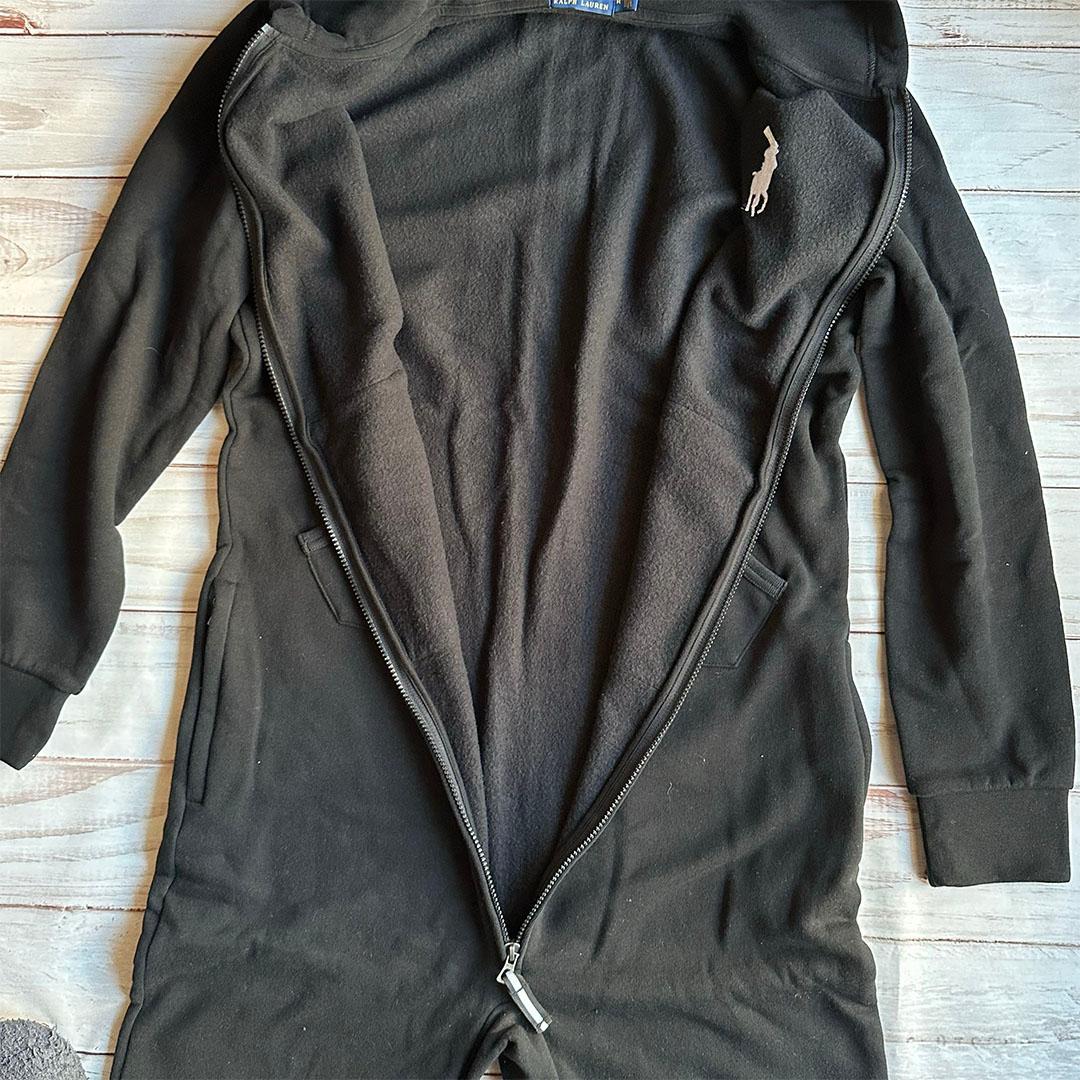 ポロラルフローレン POLO フリースジャンプスーツ つなぎ オールインワン M