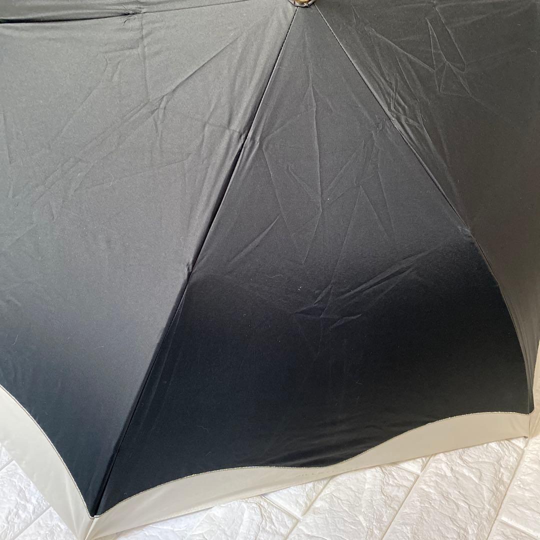新品JILL STUART 折りたたみ日傘 ブラック/ホワイト　ジルスチュアート