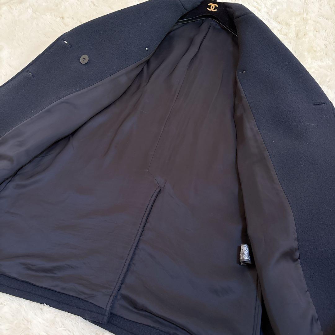 23AW☆theory luxe オーバーサイズ ウールピーコート ダブル