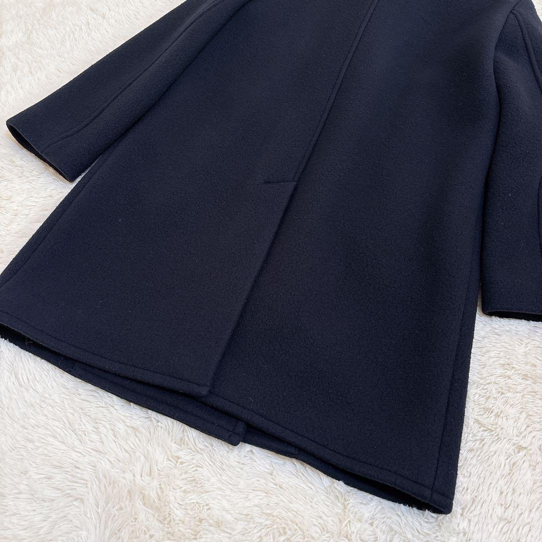 23AW☆theory luxe オーバーサイズ ウールピーコート ダブル