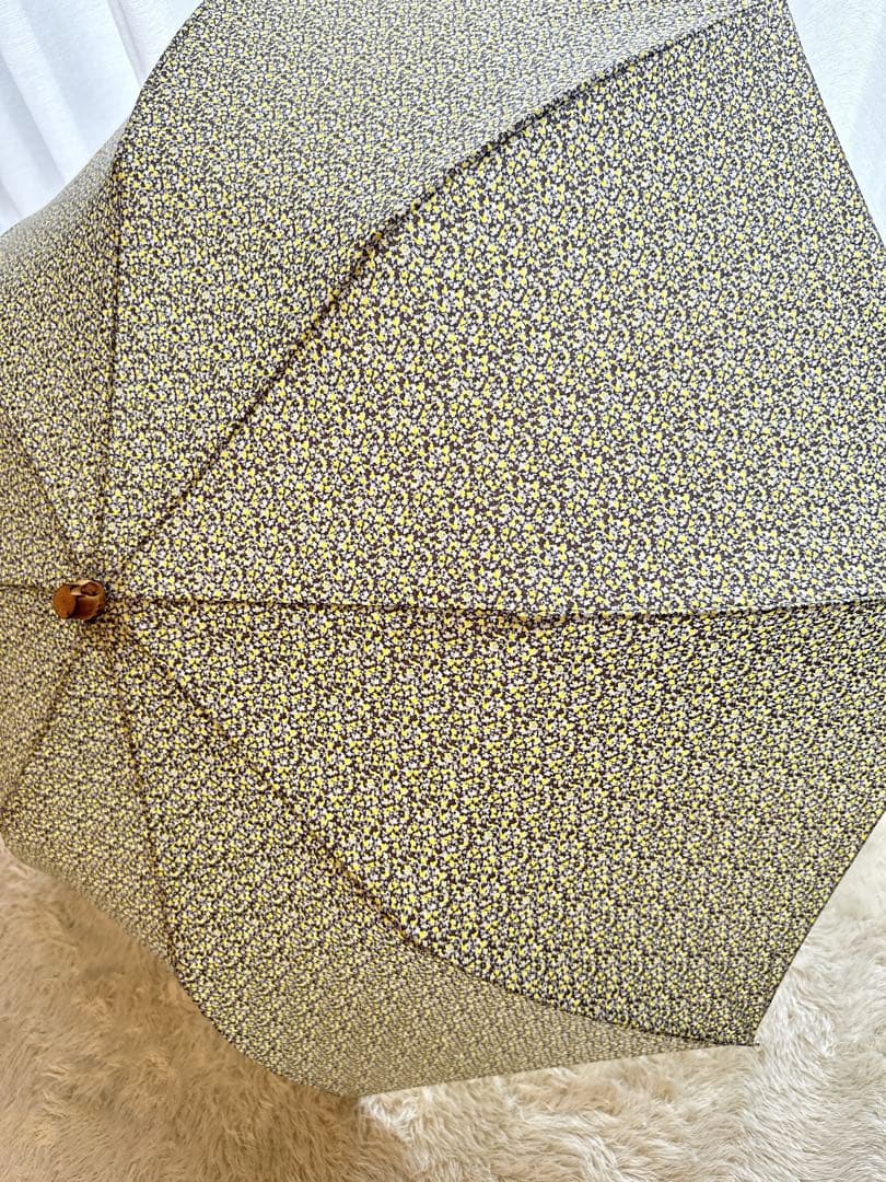 美品 トラディショナルウェザーウェア ー 折りたたみ傘 リバティ イエロー