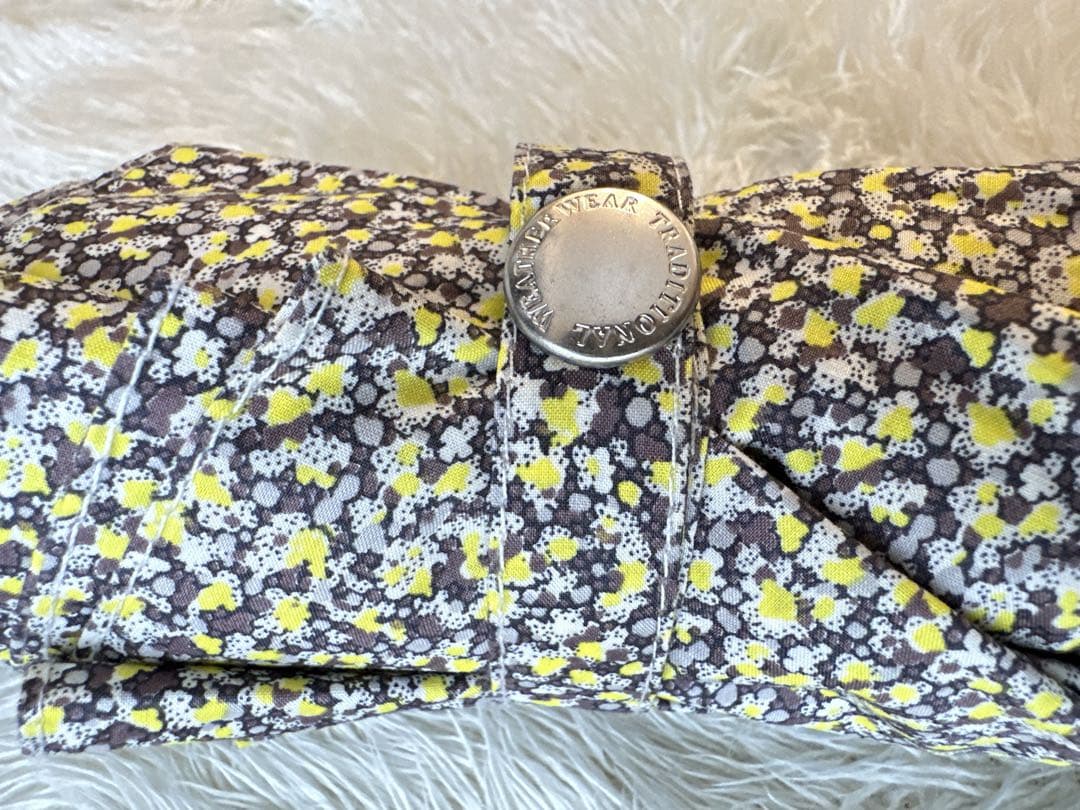 美品 トラディショナルウェザーウェア ー 折りたたみ傘 リバティ イエロー