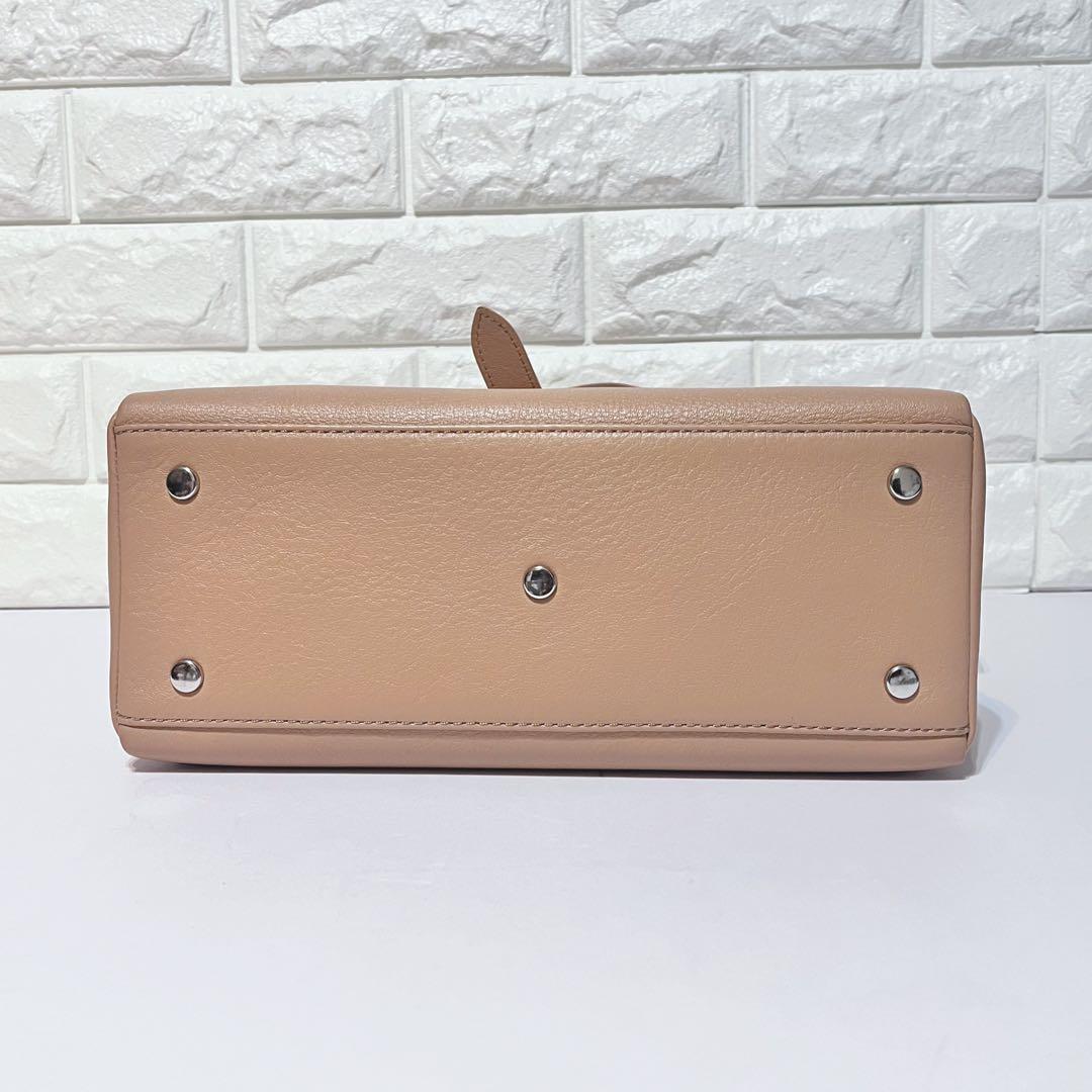 【限定色 美品】土屋鞄 レザー ハンドバッグ ミニトート キャメルベージュ