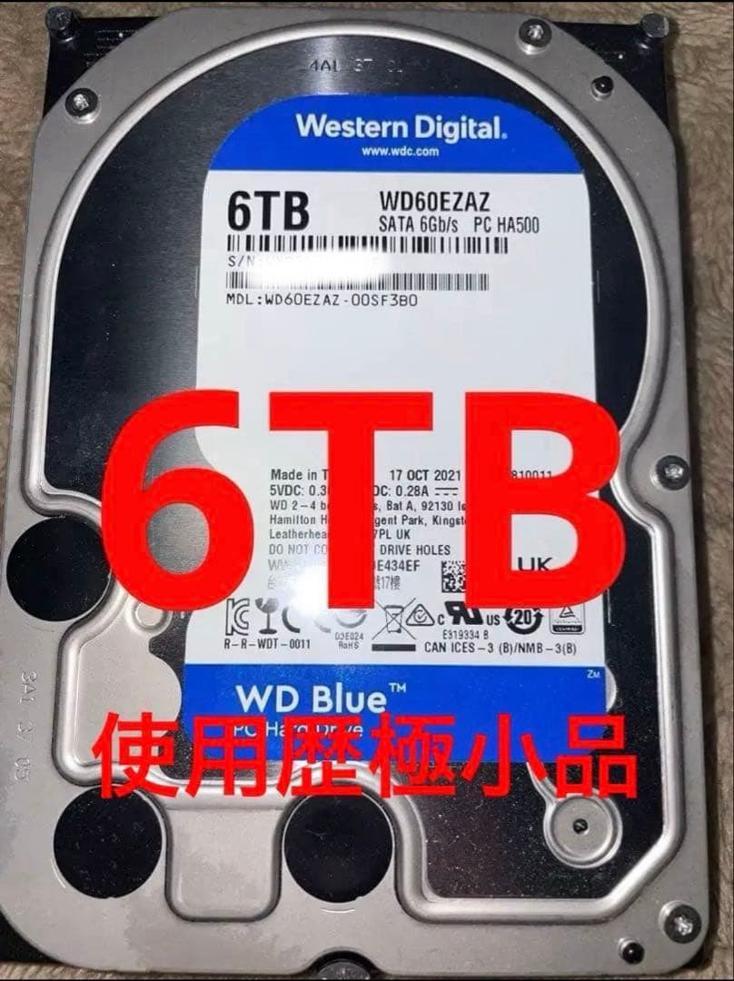 内蔵型ハードディスクドライブ Western Digital WD Blue 6TB HDD