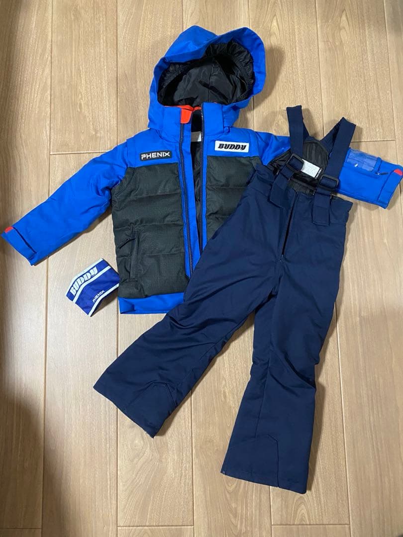 BUDDY幼児園専用スキーウェア、腕章つき