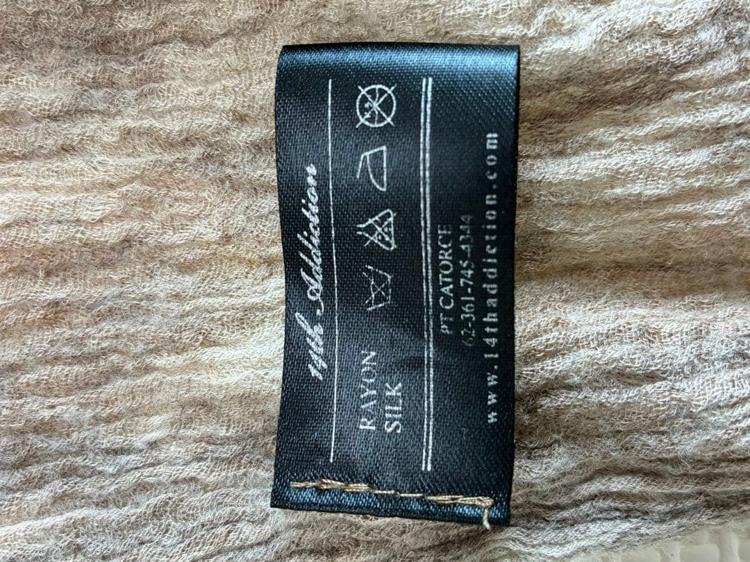 14thAddiction シルク ストール　フォーティーンスアディクション