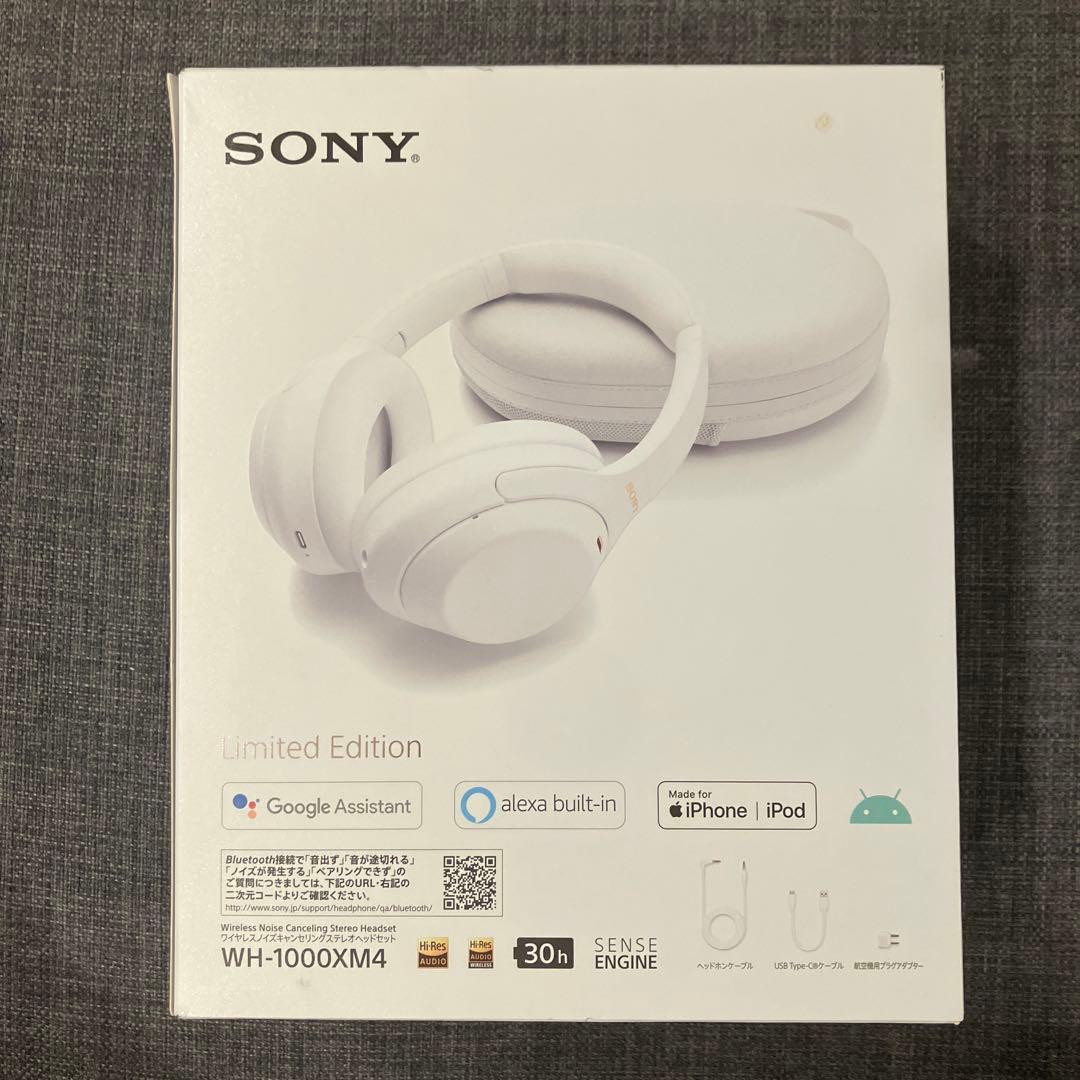 は*め様 WH-1000XM4 限定カラー ホワイト 使用感あり