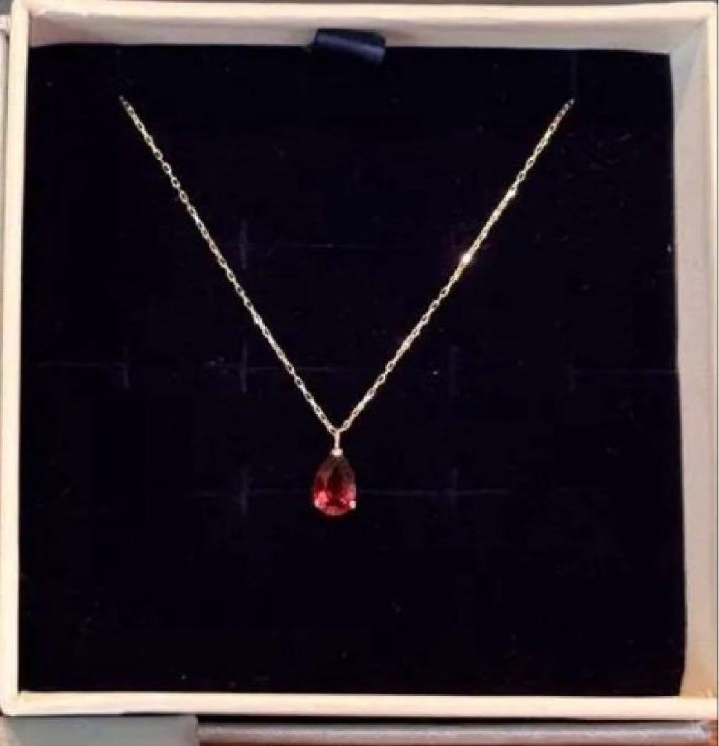 新品未使用ツツミ アルマンダインガーネット K10イエローゴールド