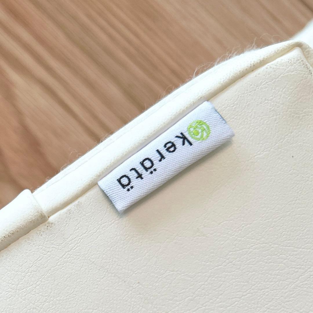 2枚セット《Kerata》折りたたみ式プレイマットホワイト×グレー