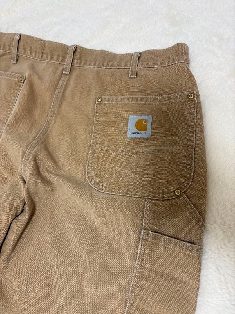 賀*内様 Carhartt ダブルニーUSA製 ブラウン W38 L32 ペイン