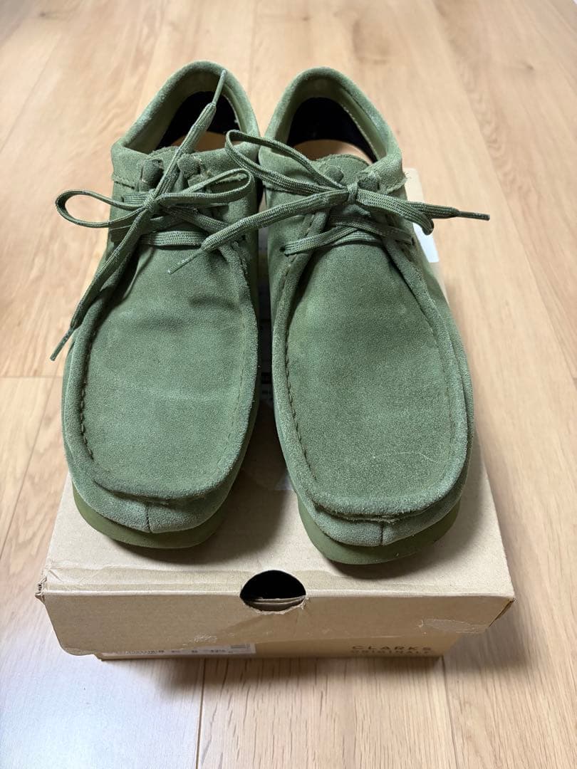 み*ー様 clarks wallabee GTX green TSY ブナさん着