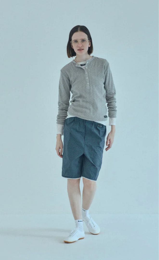 かべさま専用＊SEA ヘンリーネック長袖Tシャツ グレー