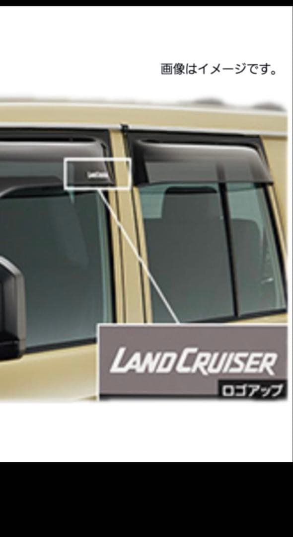 値下げ⭐️純正 ランドクルーザー70サイドバイザー(ワイドタイプ) GDJ76W