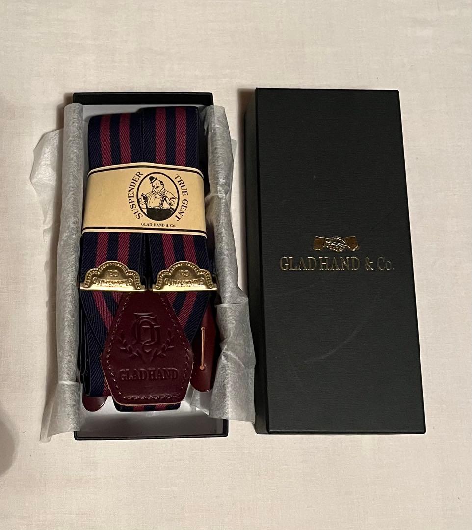 GLAD HAND グラッドハンド　ストライプY字サスペンダー