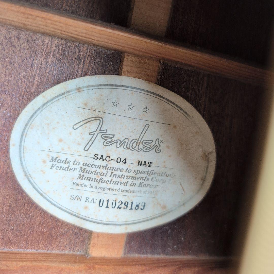 トップ/バック単板！フェンダー/Fender SAC-04 ドレッドノート！