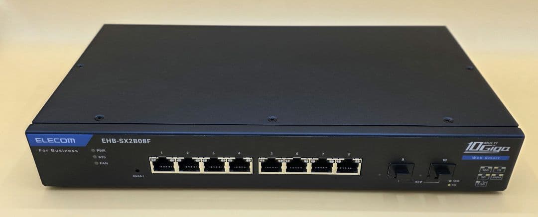 ELECOM 10G対応 L2スマートスイッチ EHB-SX2B08F ②