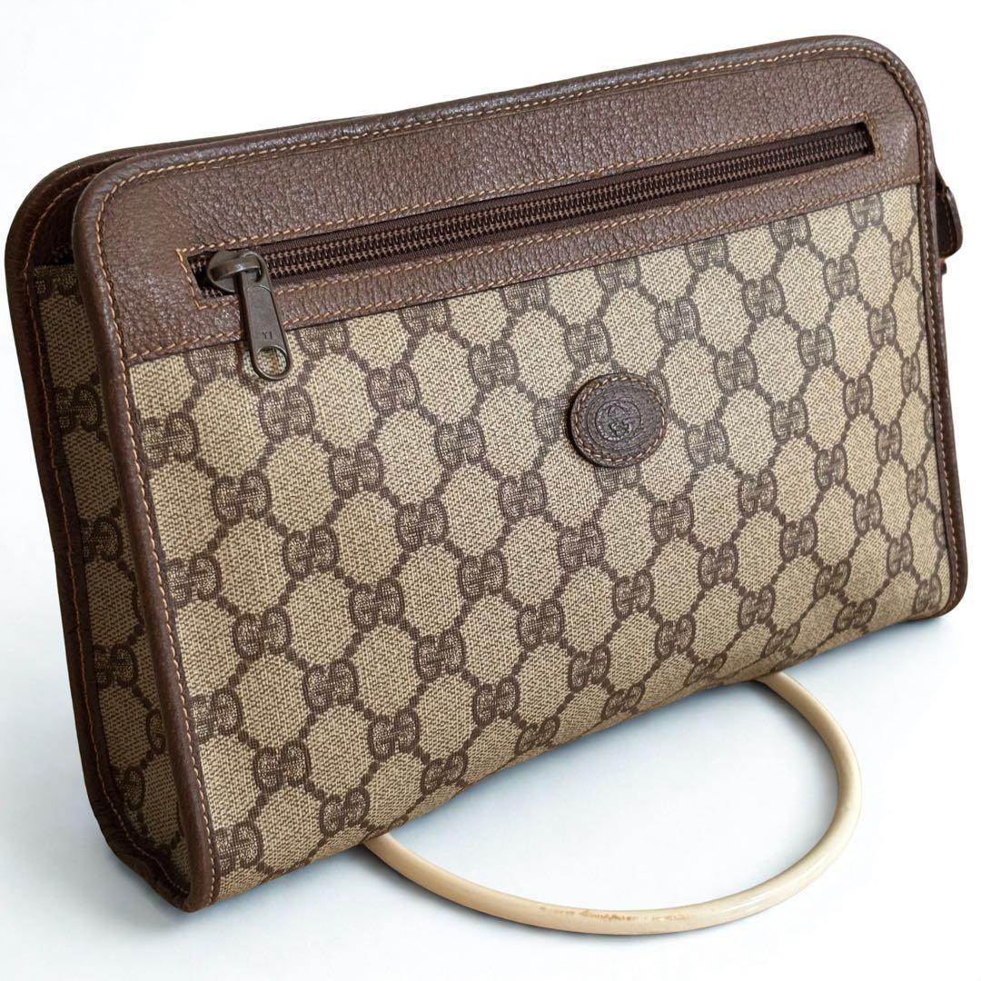 美品✨ Gucci GGパターン クラッチバッグ オールドグッチ ヴィンテージ