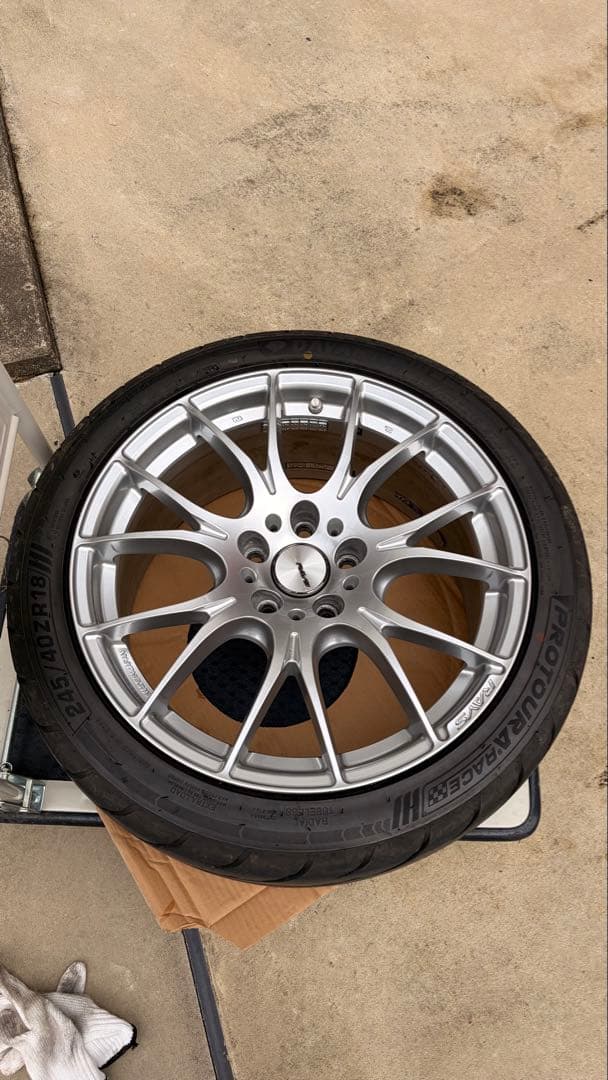 と*も様 RAYS ホムラ HOMURA 2×7 18インチ　＋　ほぼ新品タイヤ