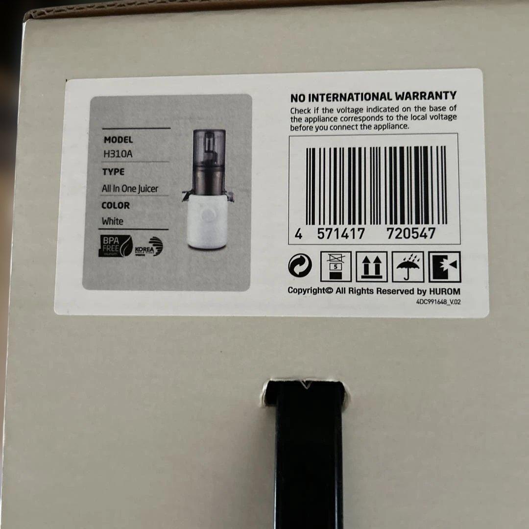 Hurom スロージューサー H310A ホワイト