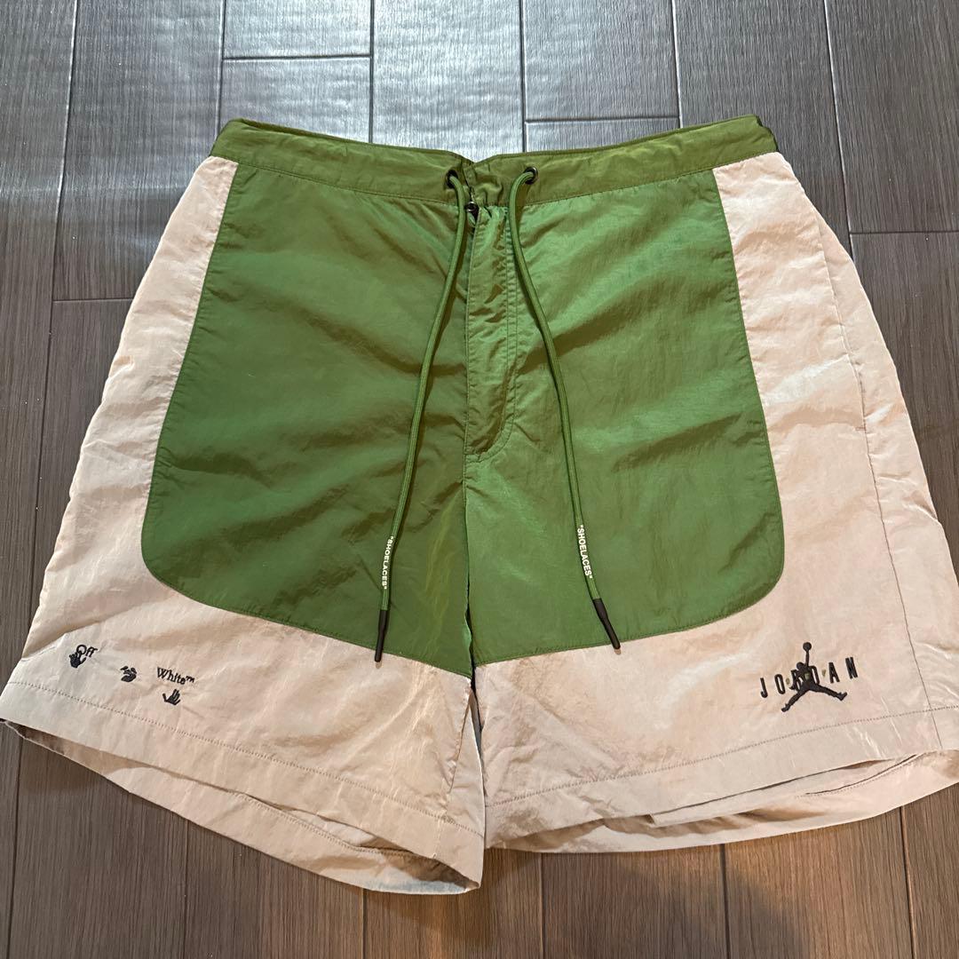 オフホワイトoff white ジョーダン jordan nikeハーフパンツ緑