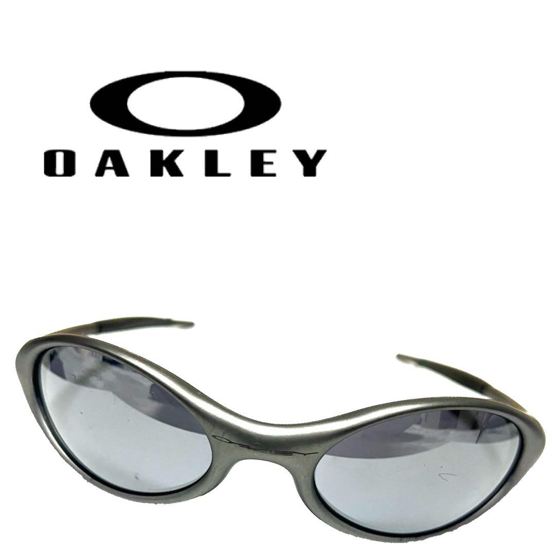 90s oakley eye jacket シルバー　グレー　archive