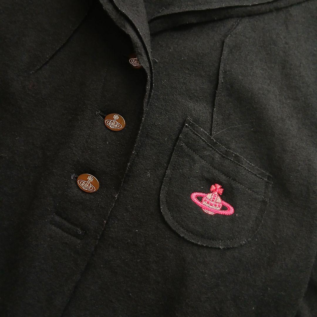 【Vivienne Westwood】オーブ　ウールギャバ　チュニックワンピース